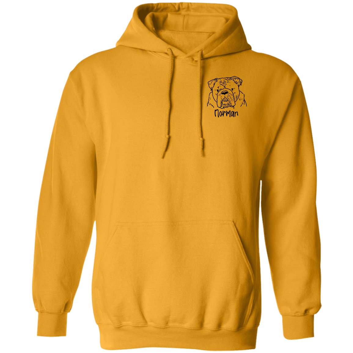 Norman The Bulldog Pullover Hoodie