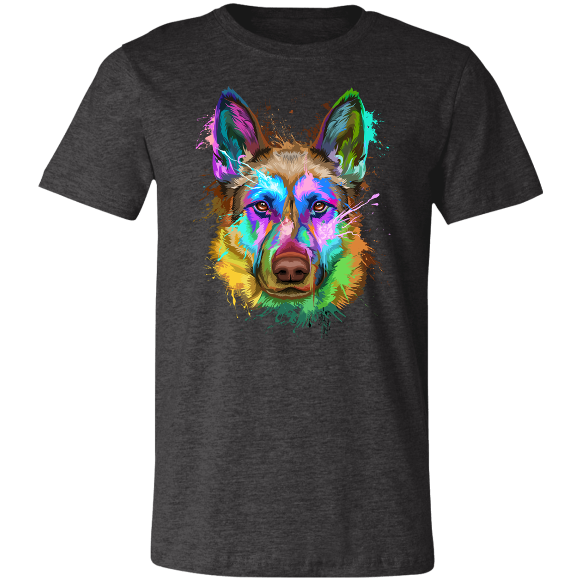 German Shepherd Splash Art Custom Cat