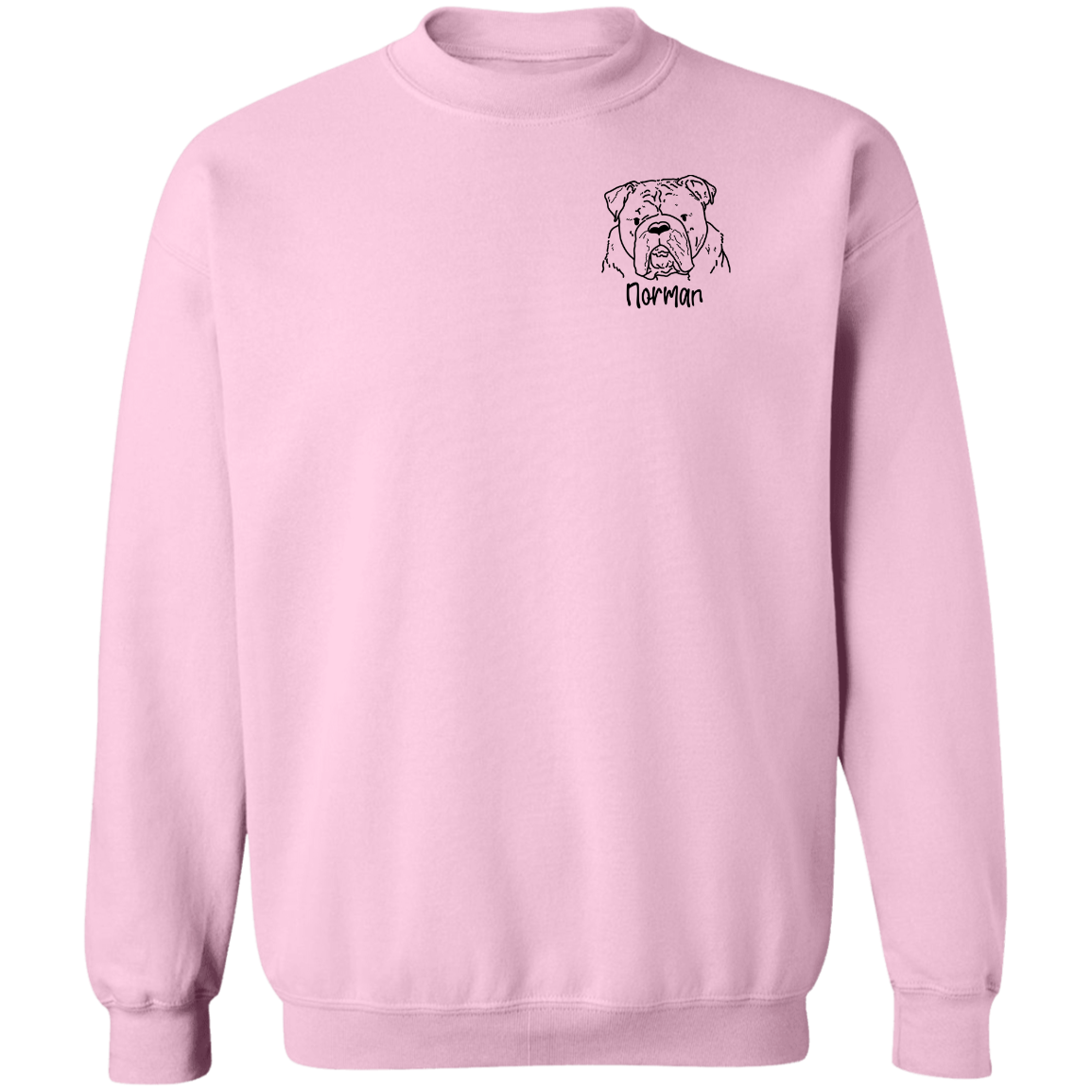 Norman The Bulldog Pullover Sweatshirt