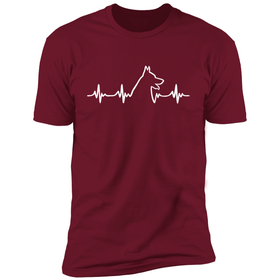 German Shepherd Heartbeat Short Sleeve T-Shirt