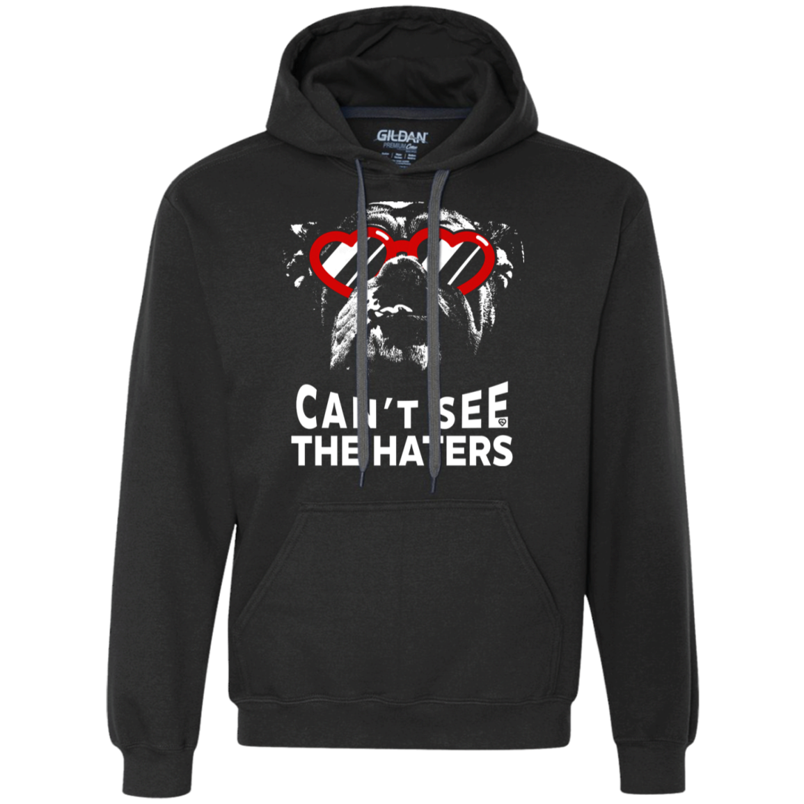 English Bulldog Can't See The Haters Hoodie