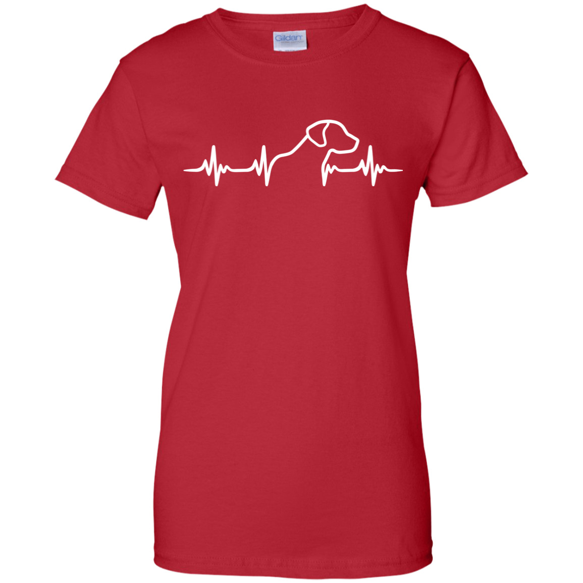 Rhodesian Ridgeback Heartbeat Ladies' T-Shirt