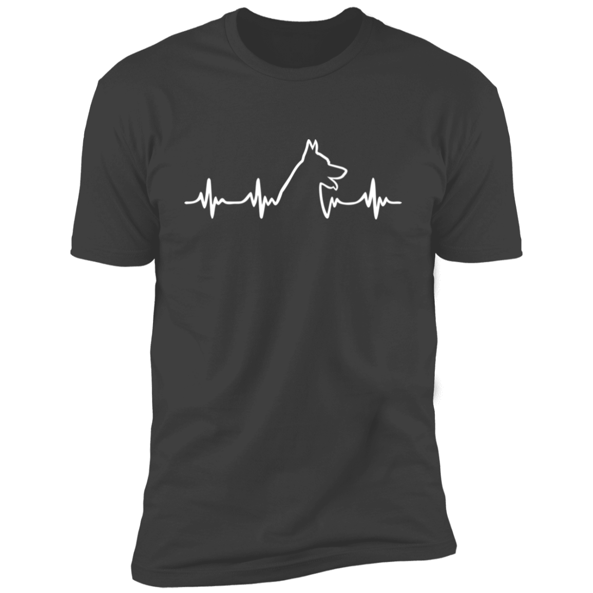 German Shepherd Heartbeat Short Sleeve T-Shirt