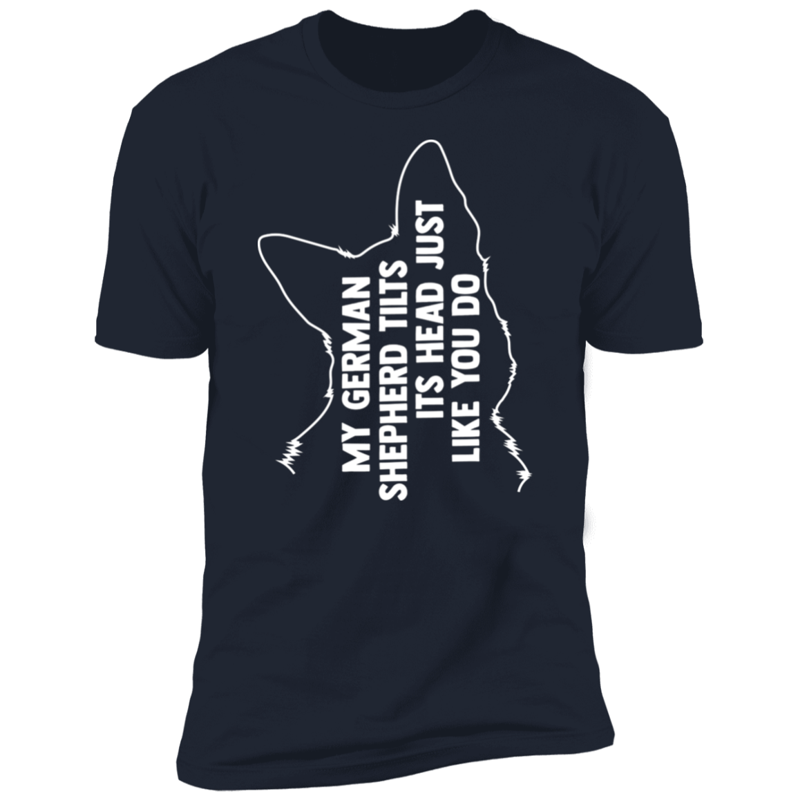 German Shepherd Tilt Head T-Shirt