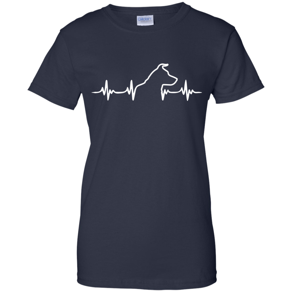 Jack russell heartbeat Ladies' T-Shirt