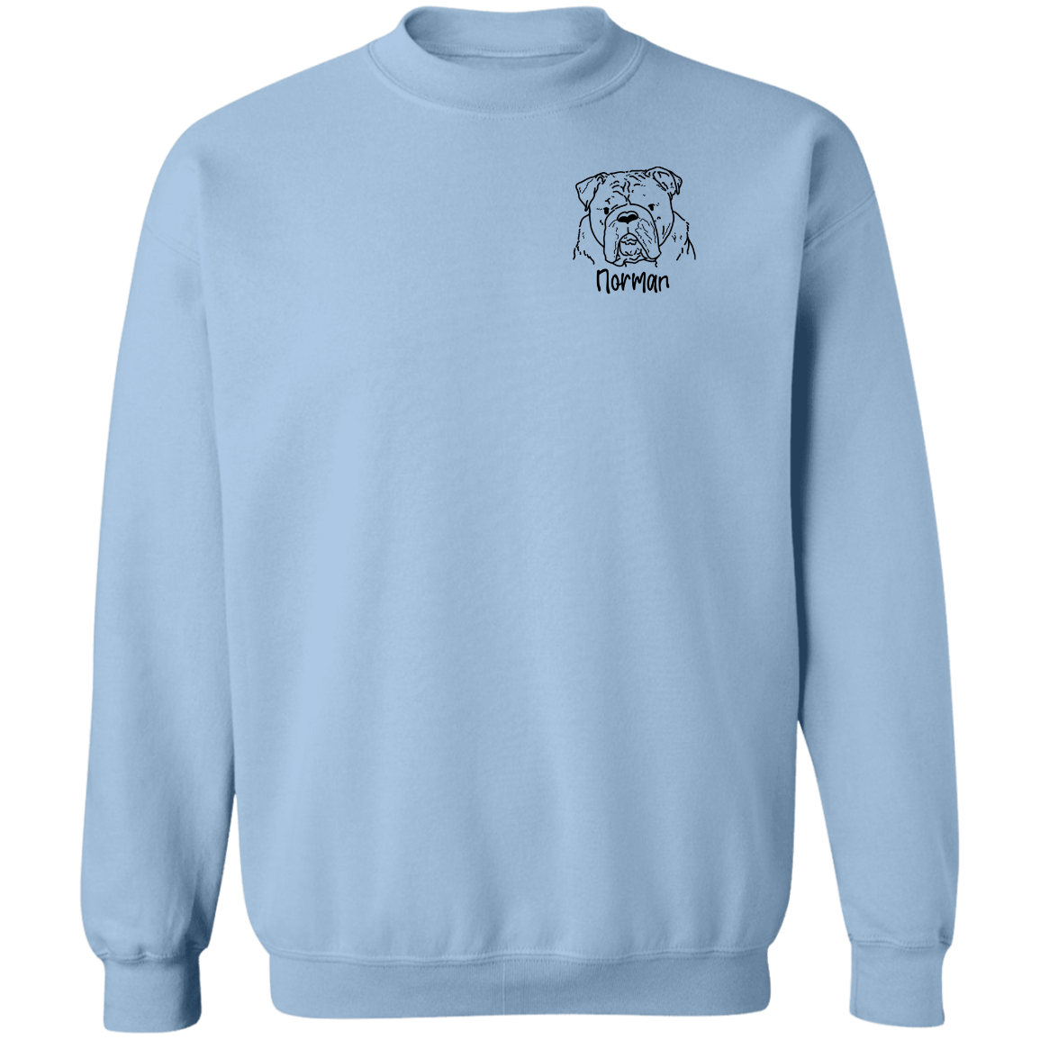 Norman The Bulldog Pullover Sweatshirt