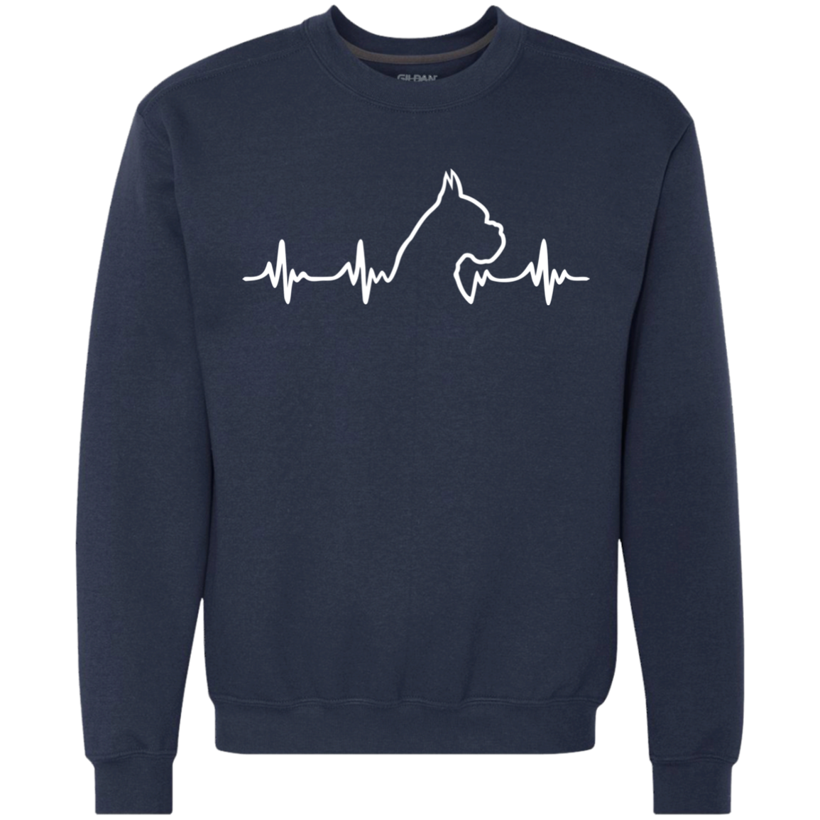 Boxer Dog Heartbeat Sweatshirt