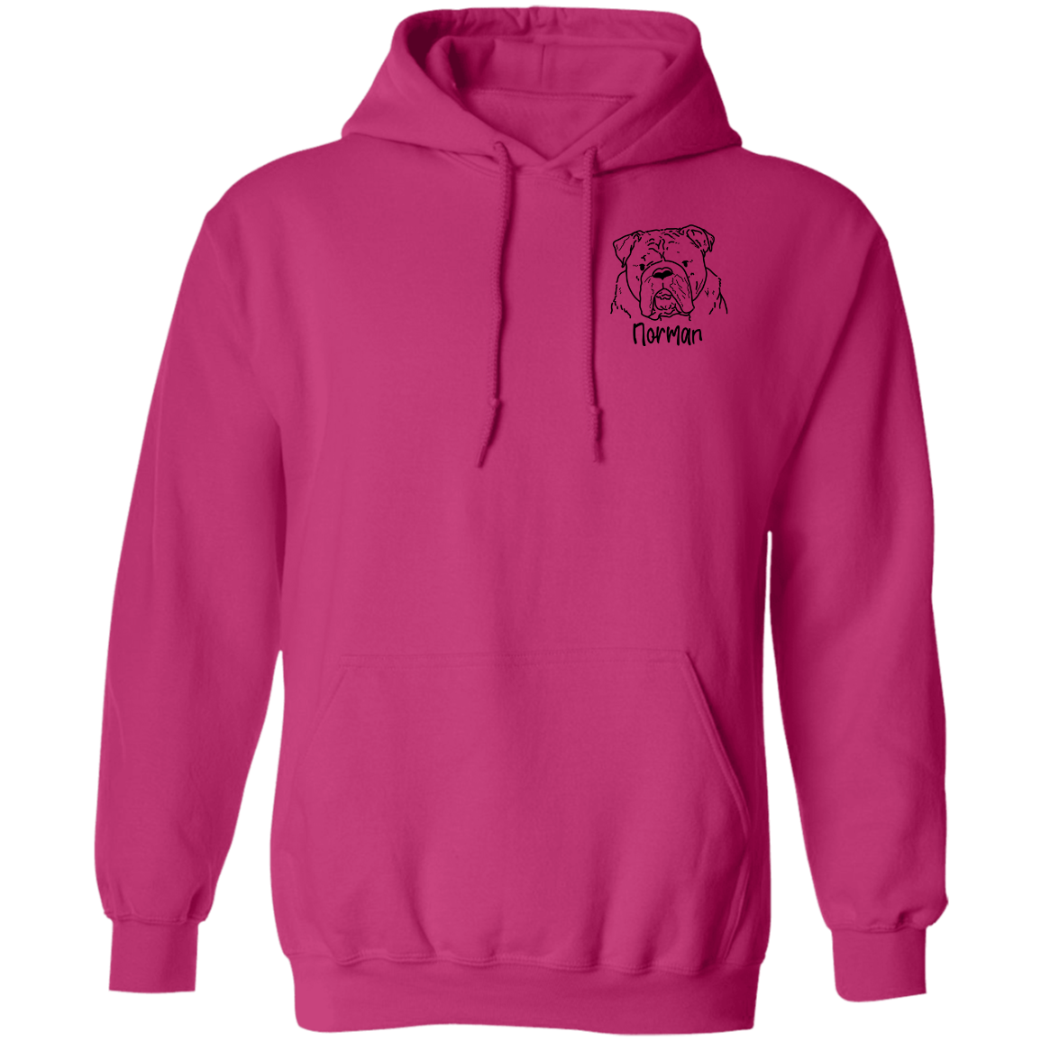 Norman The Bulldog Pullover Hoodie