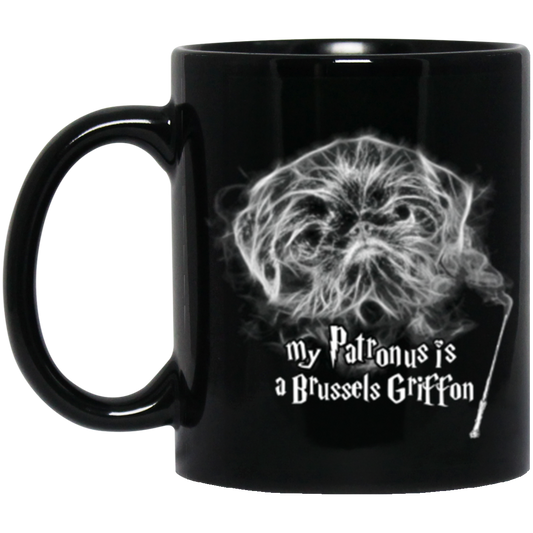 Brussels Griffon Patronus Black Coffee, Tea Mug