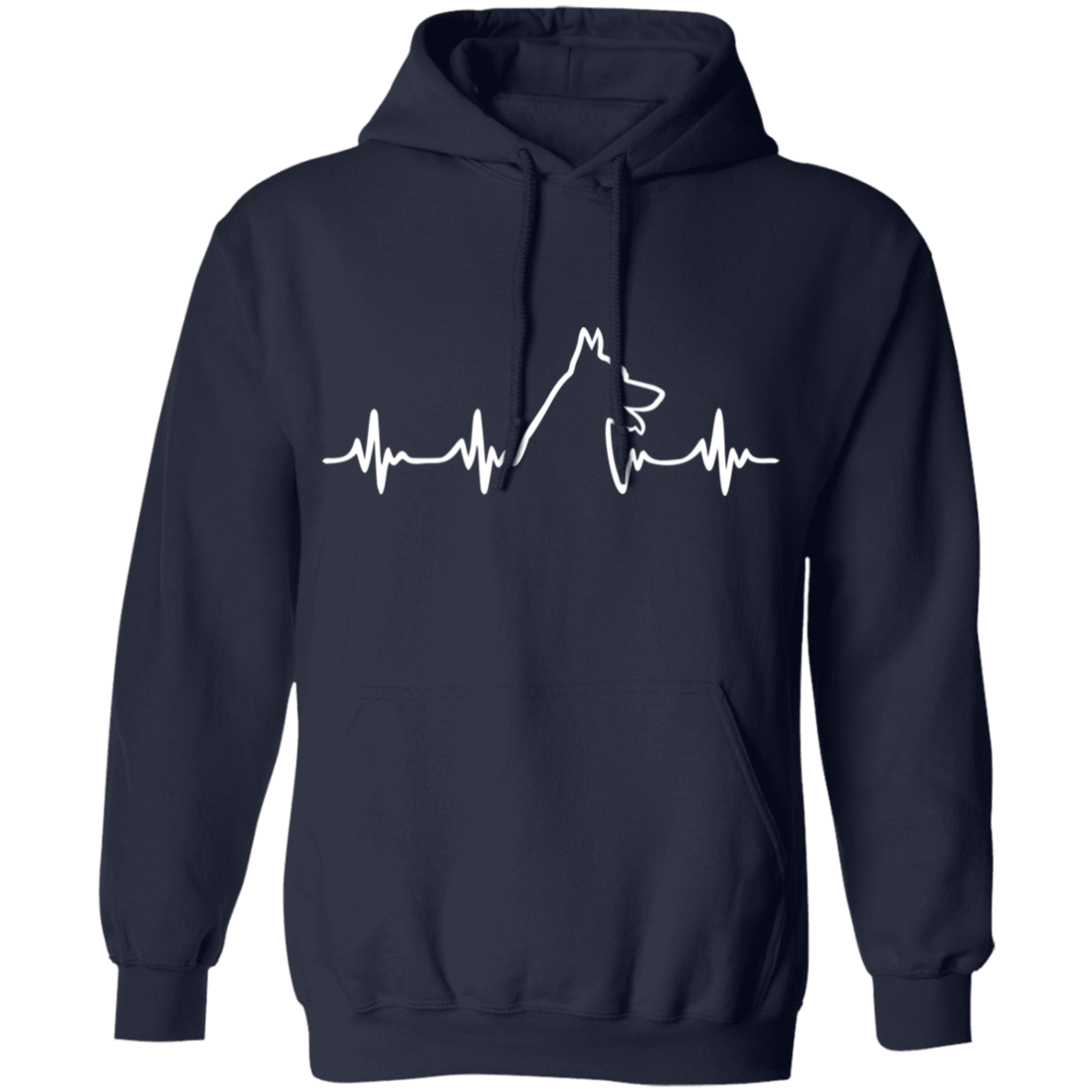 Malinois Heartbeat Pullover Hoodie