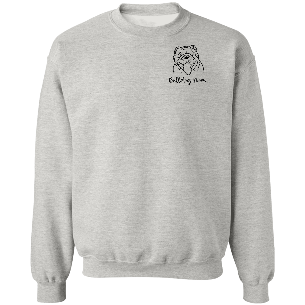 Bulldog Mom Pullover Sweatshirt
