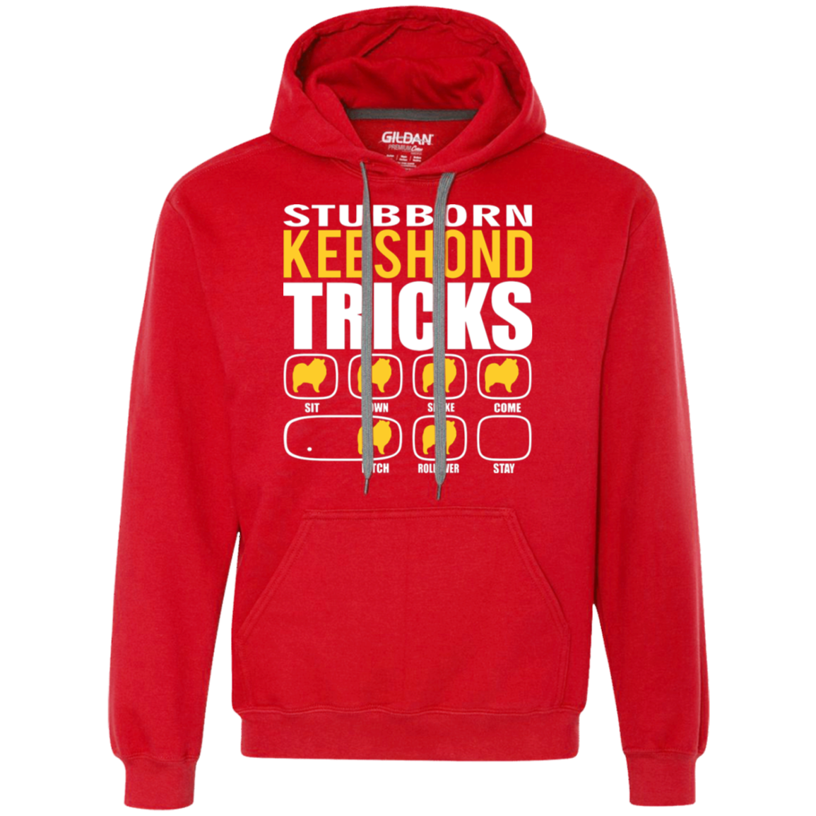 Stubborn Keeshond  Tricks Hoodie