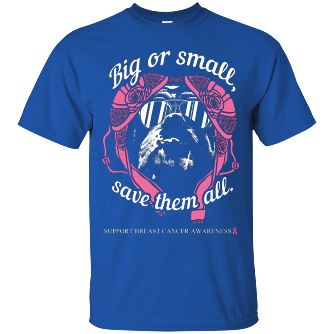 English Bulldog Breast Cancer Awareness Unisex T-Shirt