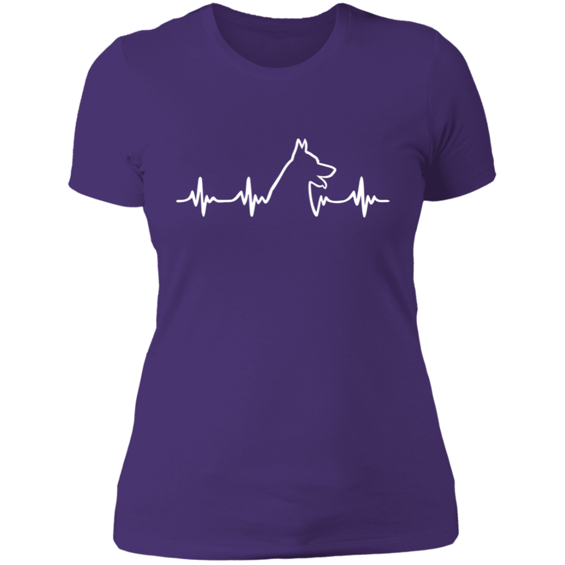 German Shepherd Heartbeat Ladies' T-Shirt