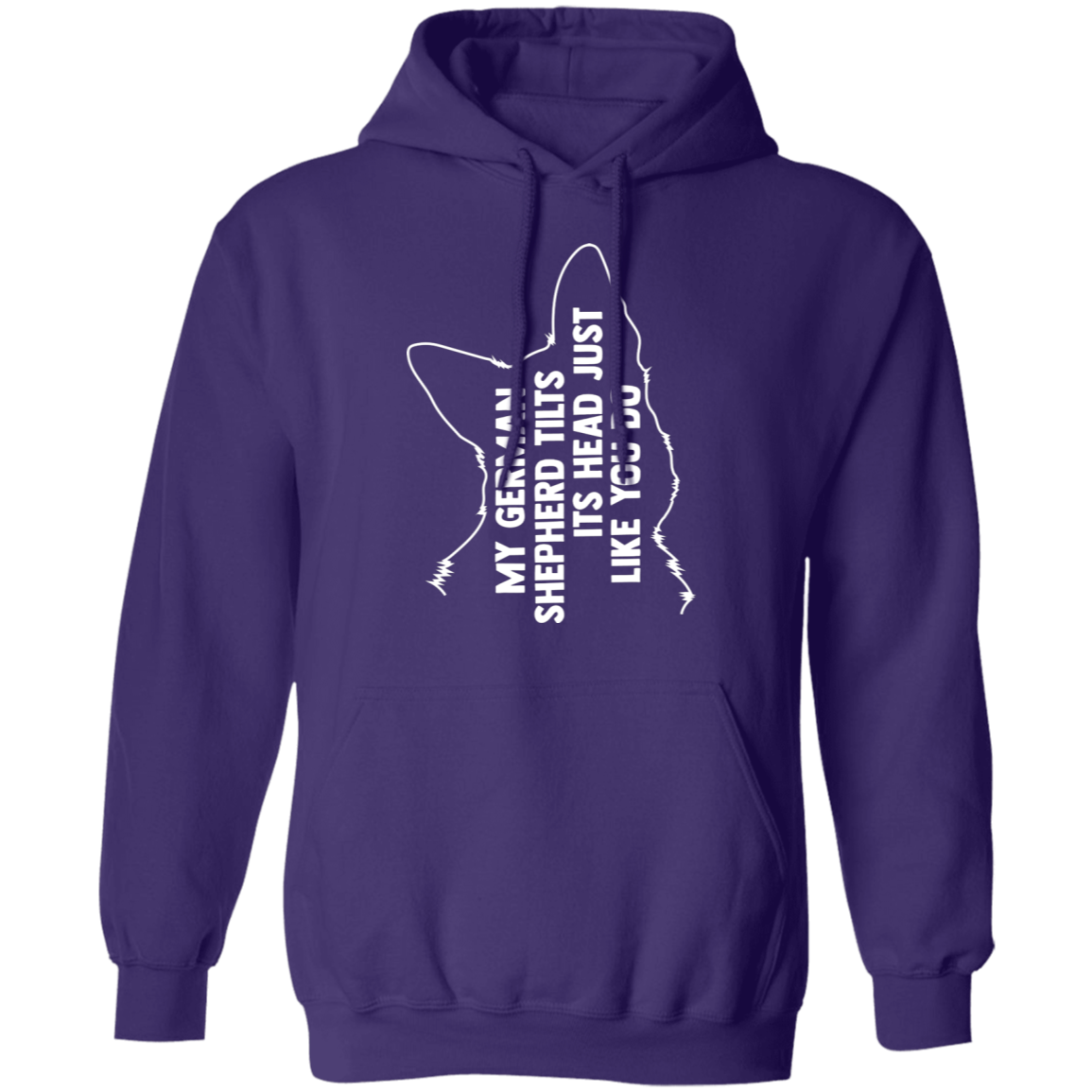 German Shepherd Tilt Head Hoodie