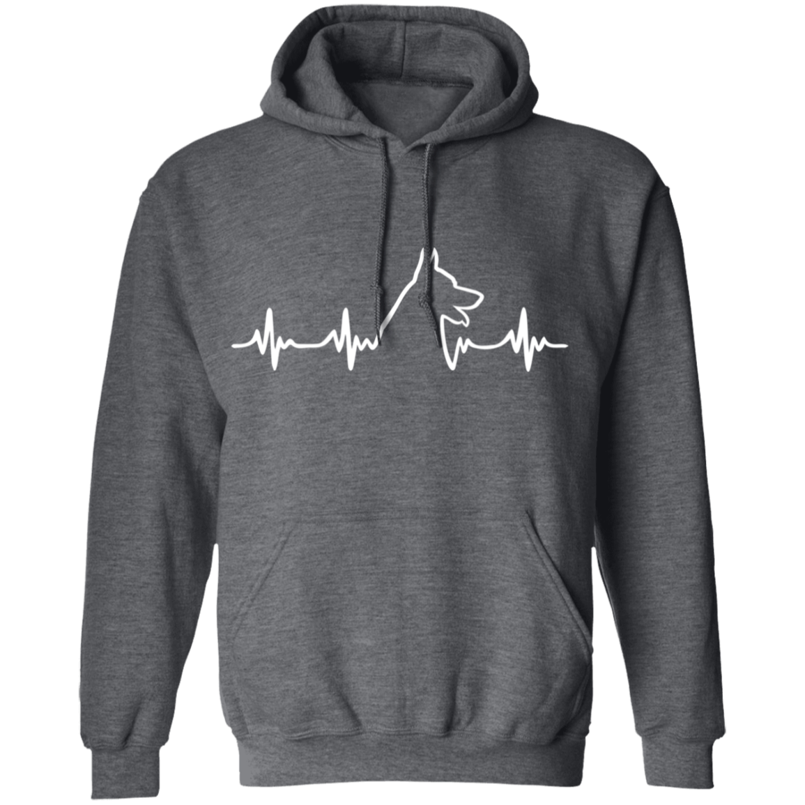 Malinois Heartbeat Pullover Hoodie