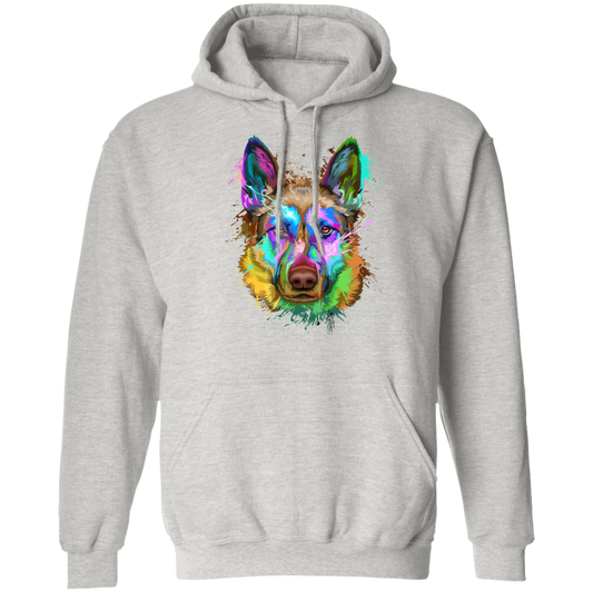 German Shepherd Splash Pullover Hoodie
