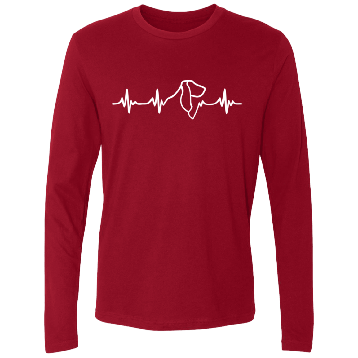Basset Hound Heartbeat Long Sleeve T shirt