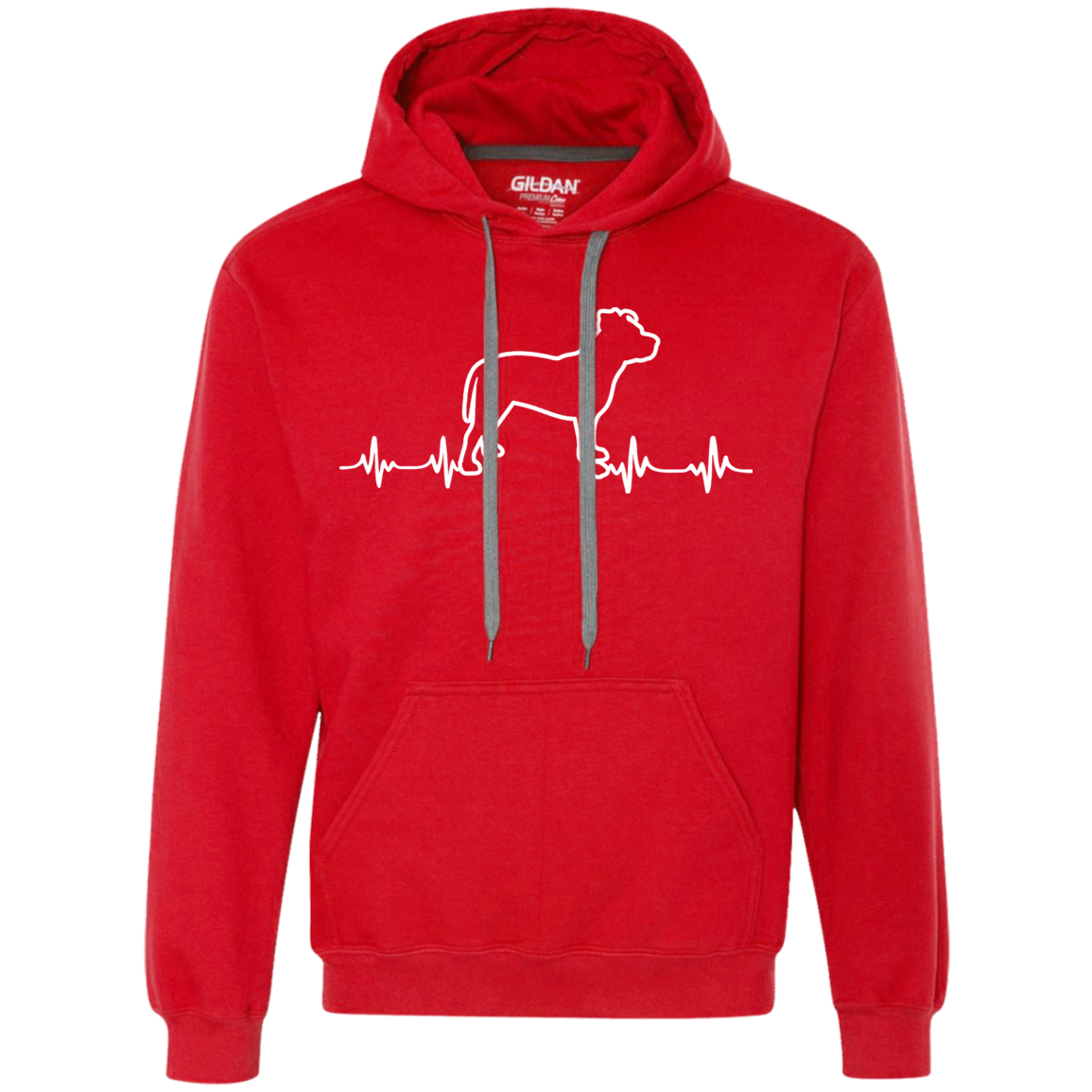 Pit Bull Heartbeat Unisex Hoodie