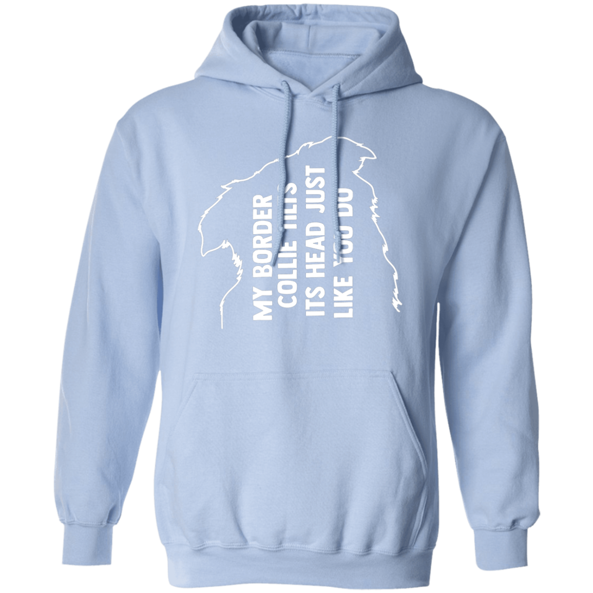 Border Collie Tilt Pullover Hoodie