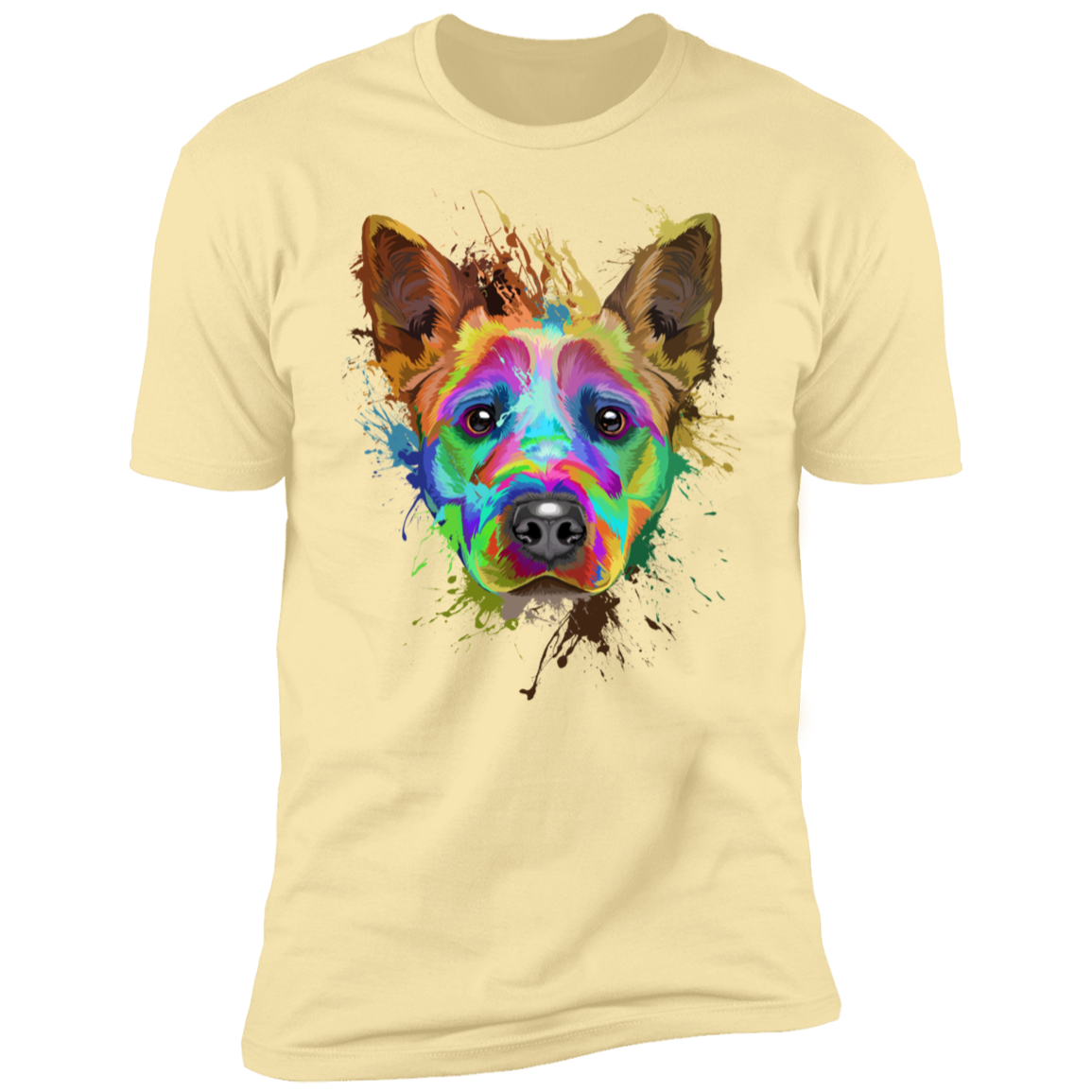 Cattle dog splash art