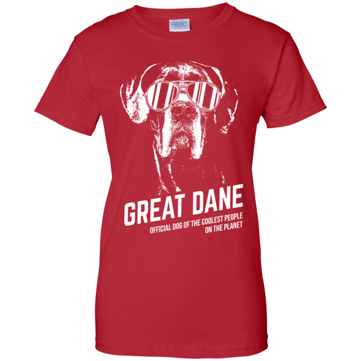 Official Dog Of The Coolest Great Dane Ladies' T-Shirt