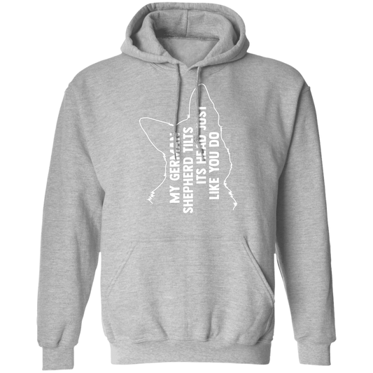 German Shepherd Tilt Pullover Hoodie
