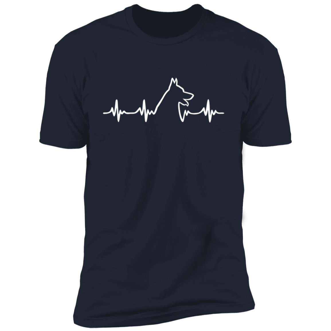German Shepherd Heartbeat Short Sleeve T-Shirt