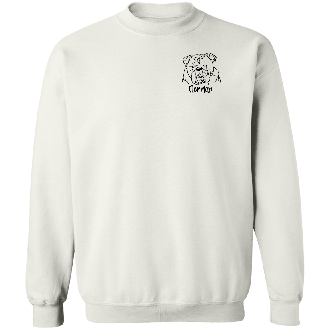 Norman The Bulldog Pullover Sweatshirt