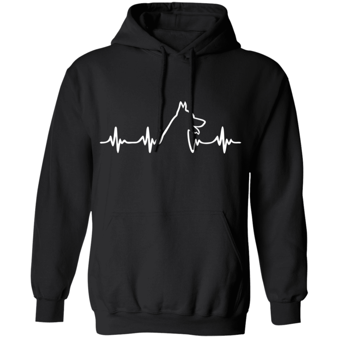 Malinois Heartbeat Pullover Hoodie
