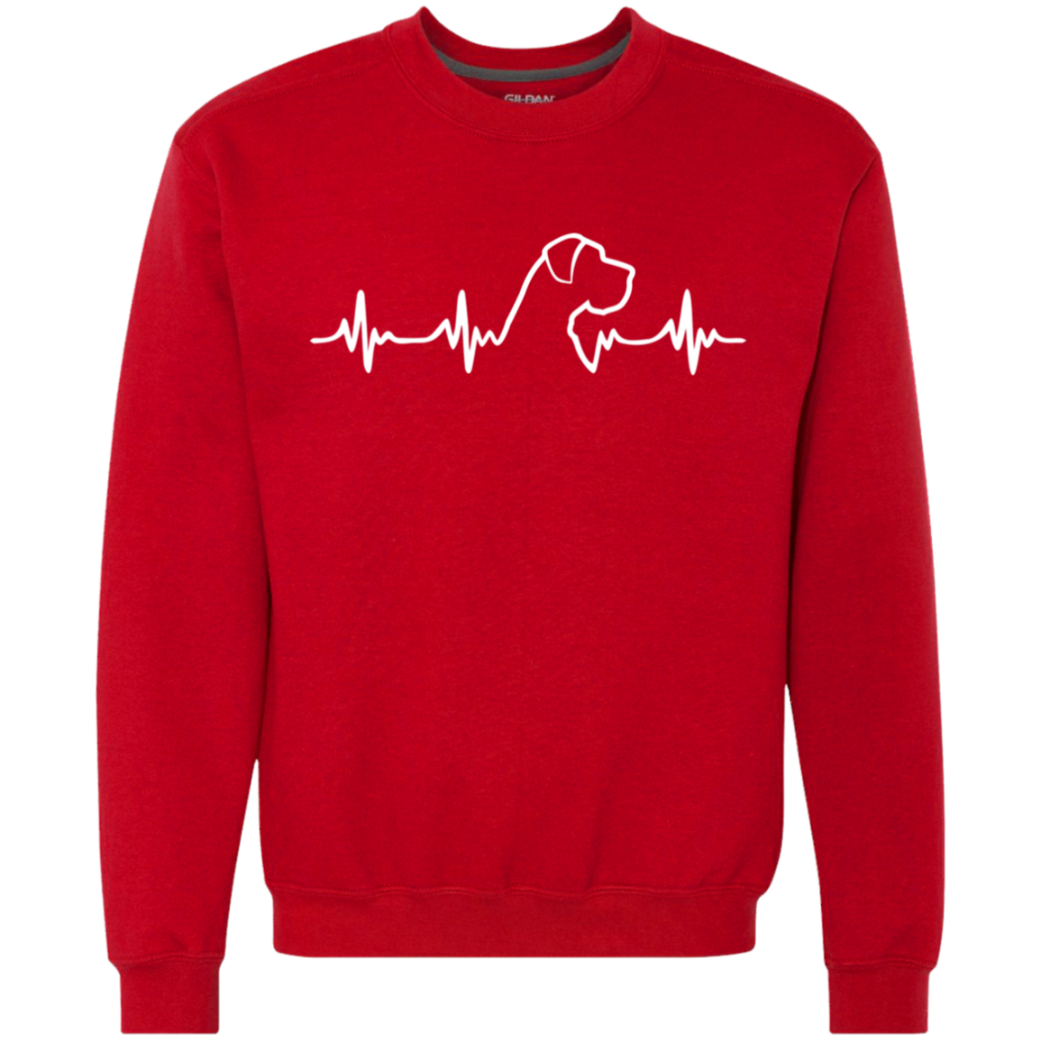 Great Dane Heartbeat Natural Ears Sweatshirt