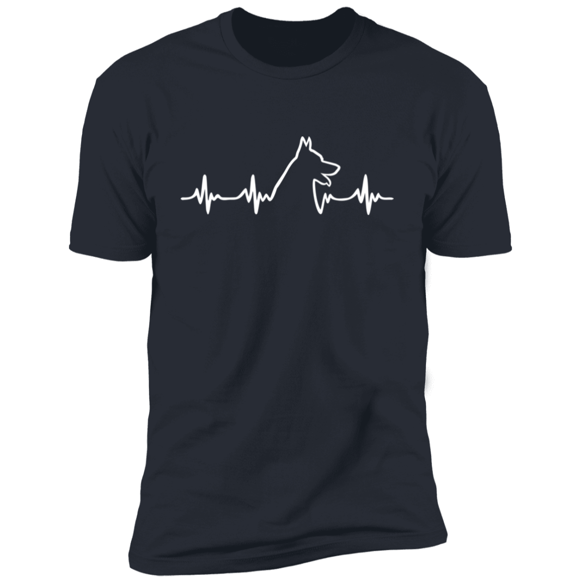 German Shepherd Heartbeat Short Sleeve T-Shirt