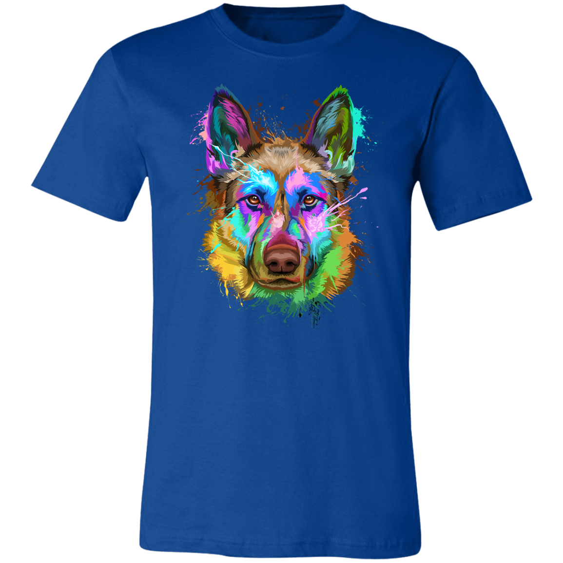 German Shepherd Splash Art Custom Cat