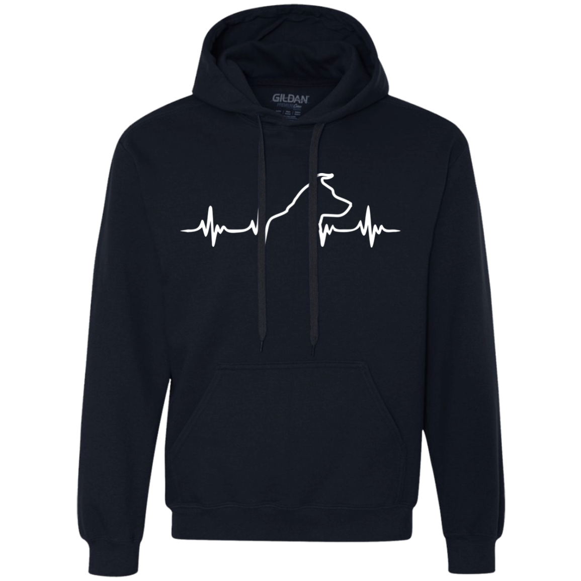 Jack russell heartbeat Unisex Hoodie
