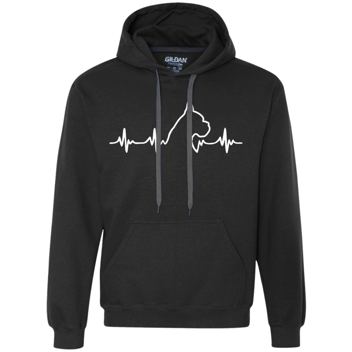 Boxer Dog Heartbeat Unisex Hoodie