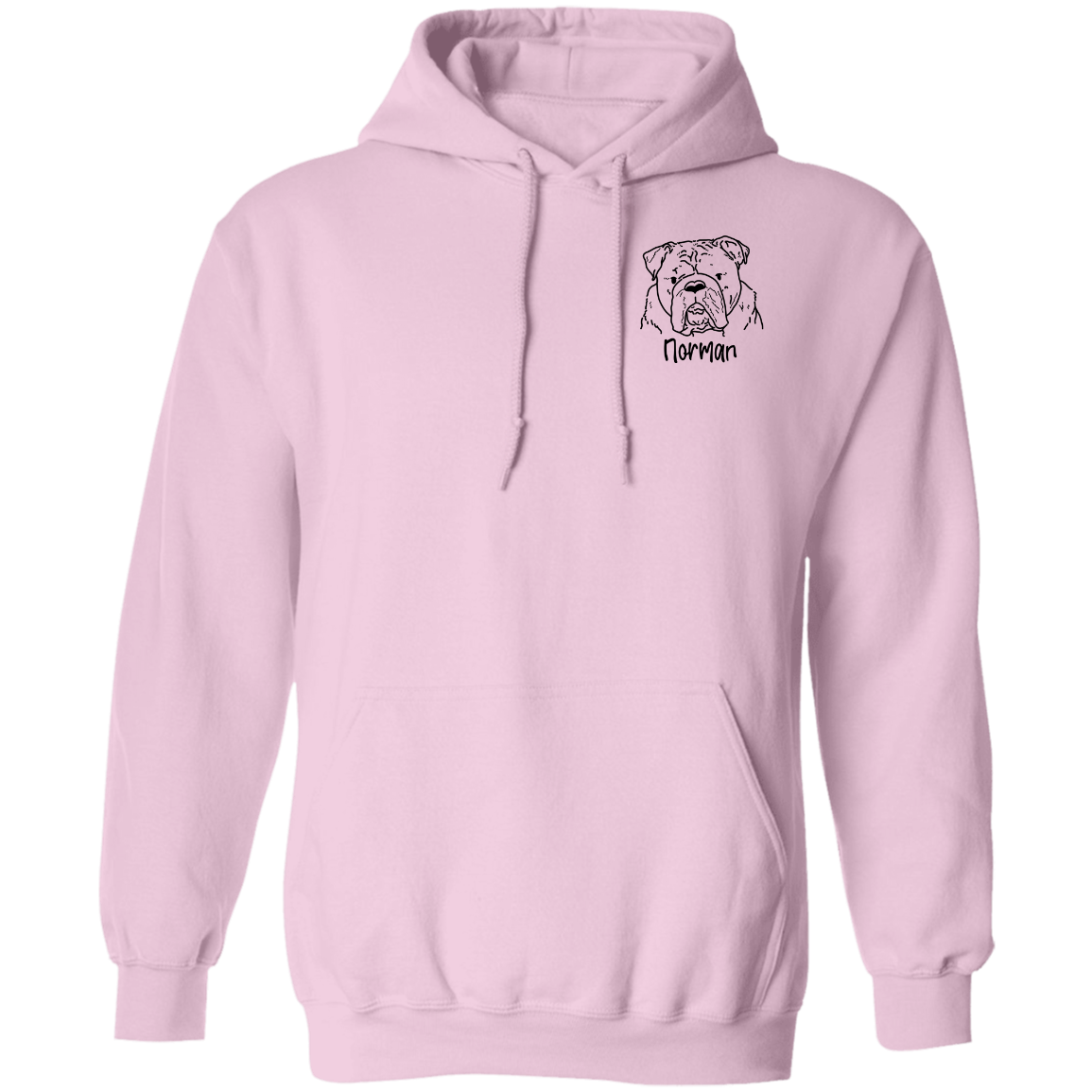 Norman The Bulldog Pullover Hoodie
