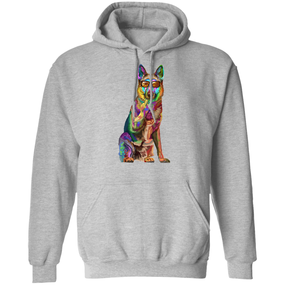 German Shepherd Middle Finger Pullover Hoodie