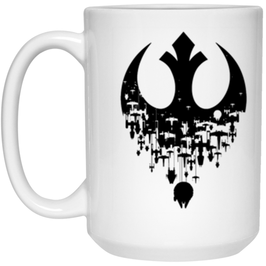 Darkside Black White 15oz Mug