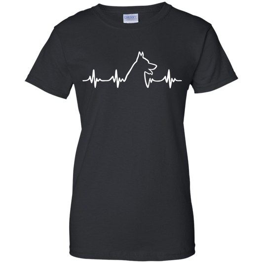 Malinois Heartbeat Ladies' T-Shirt