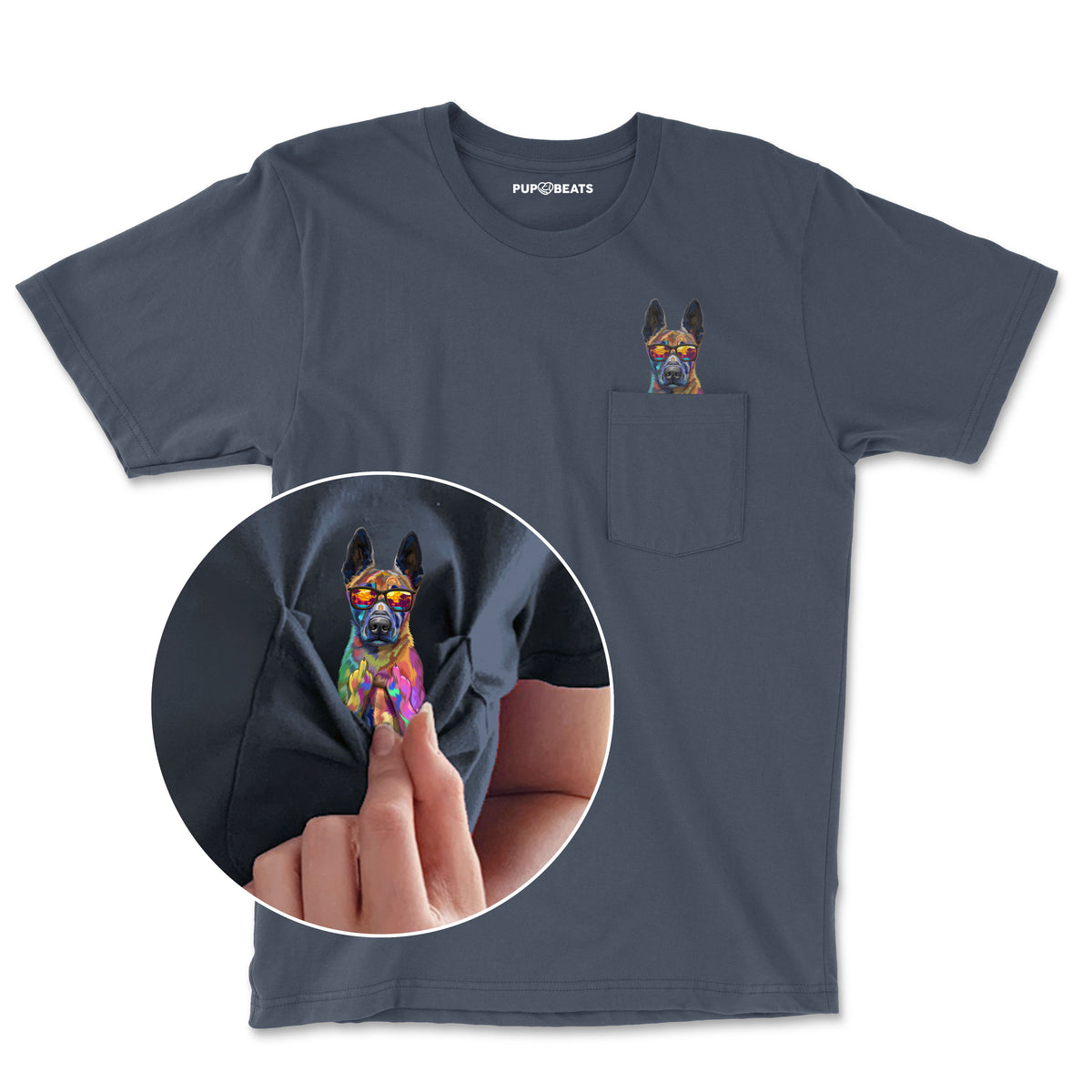 Funny Malinois Pocket T-Shirt