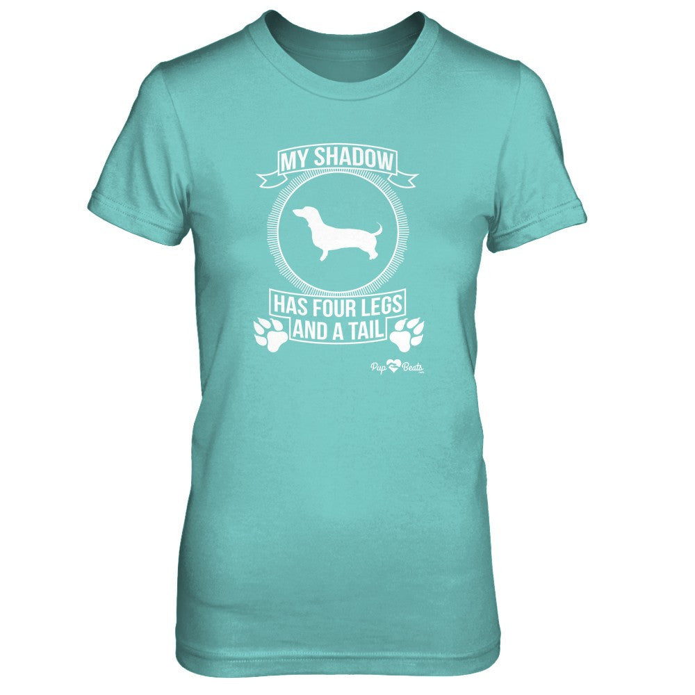 Dachshund - My Shadow Fitted Short Sleeve Tee