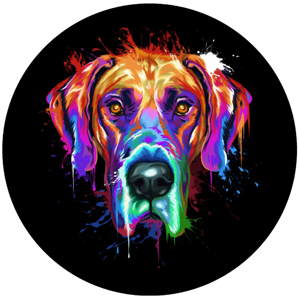 Great Dane Splash Art
