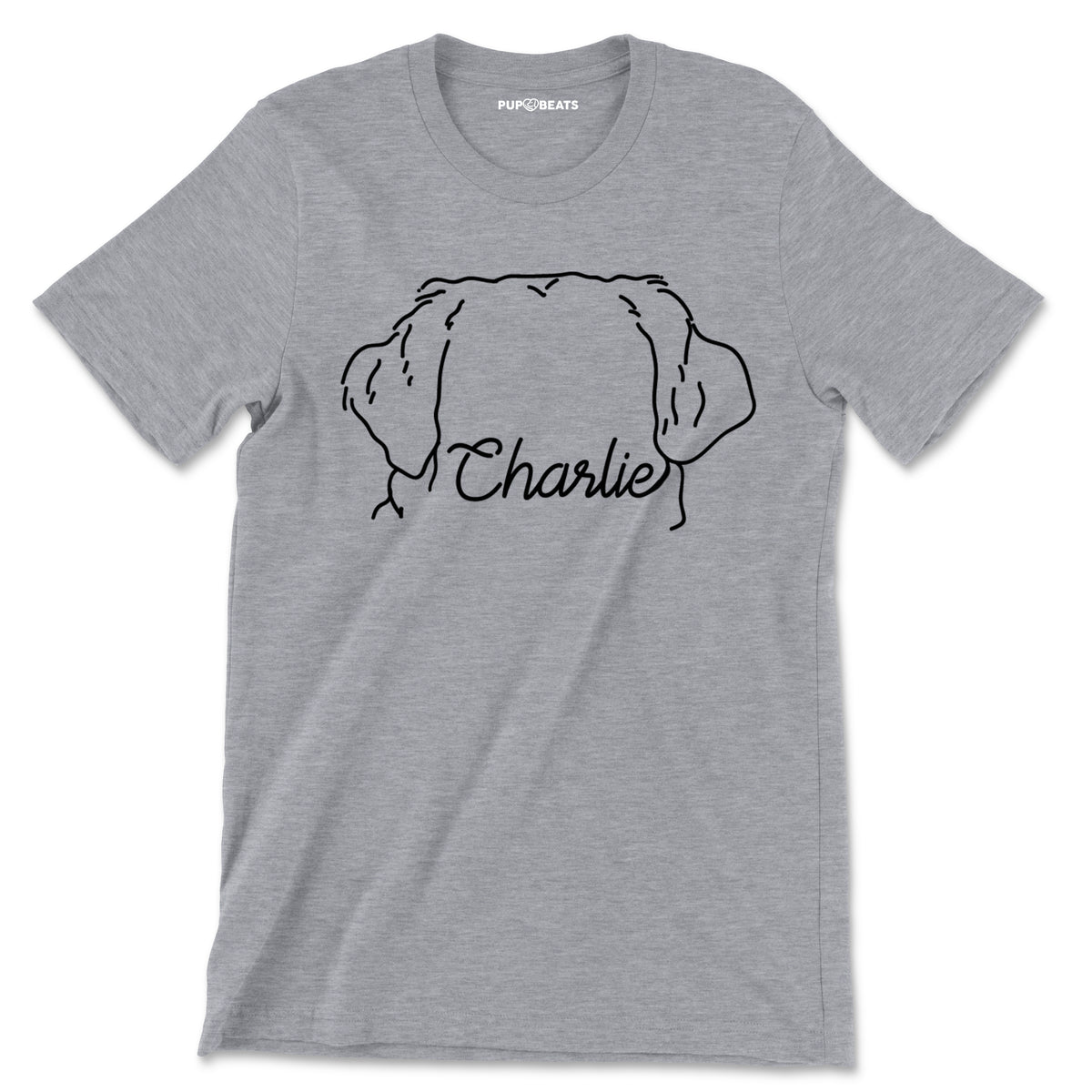 Custom Dog Ears Outline Tattoo Inspired T-Shirt