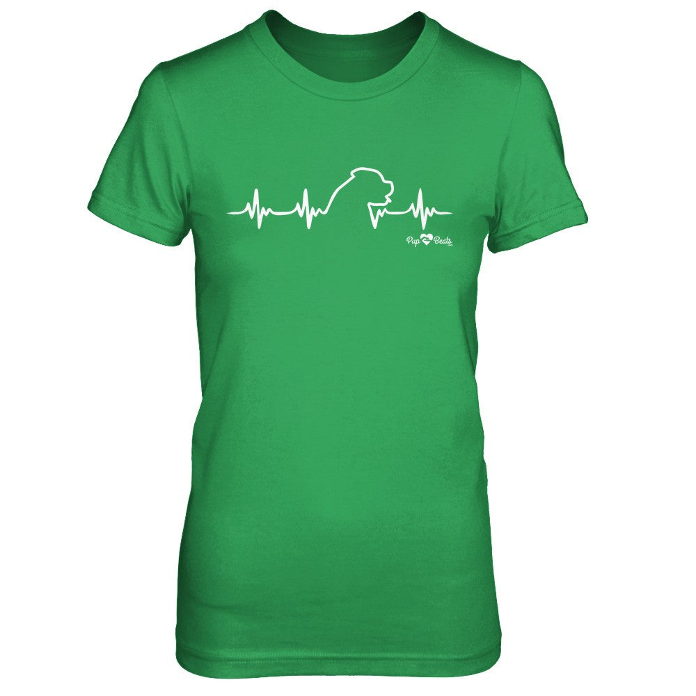 English Mastiff Heartbeat Fitted Short Sleeve Tee