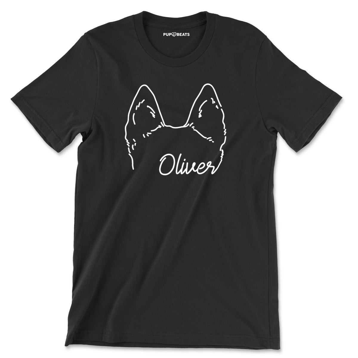 Custom Dog Ears Outline Tattoo Inspired T-Shirt