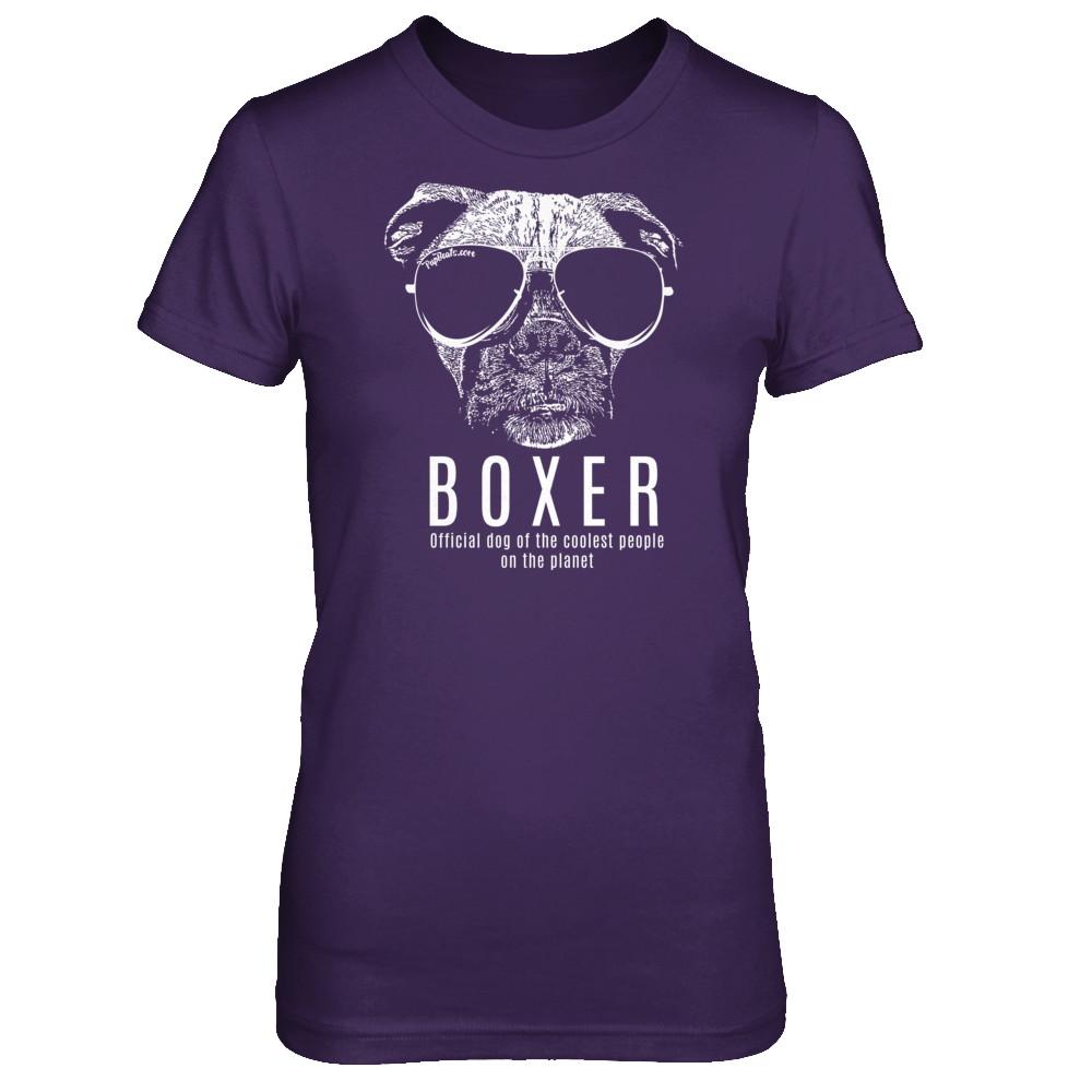 Official Dog Of The Coolest Boxer Ladies' T-Shirt
