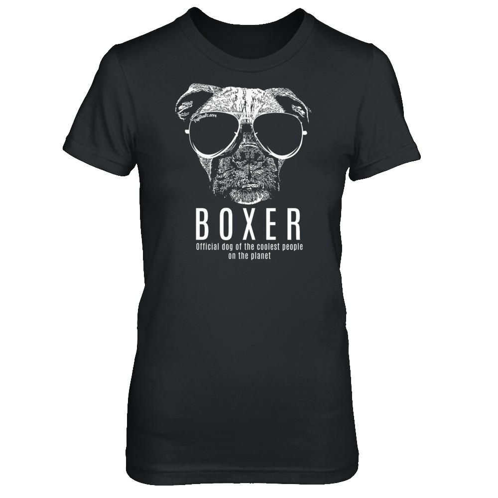 Official Dog Of The Coolest Boxer Ladies' T-Shirt