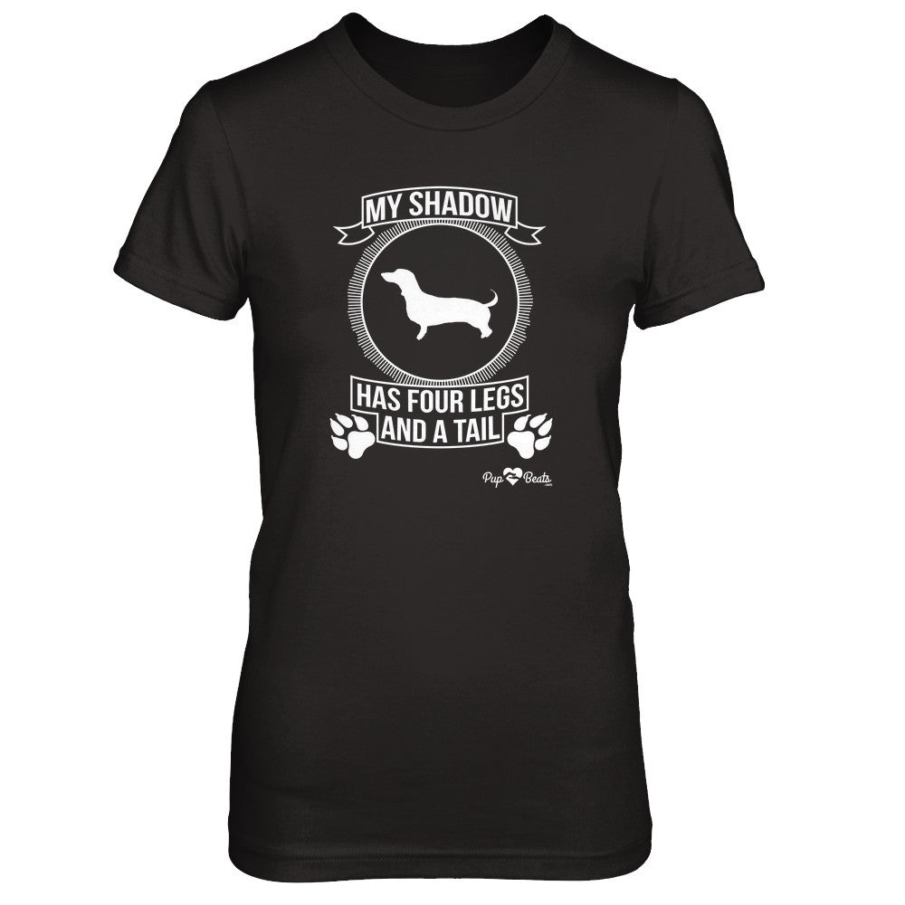 Dachshund - My Shadow Fitted Short Sleeve Tee