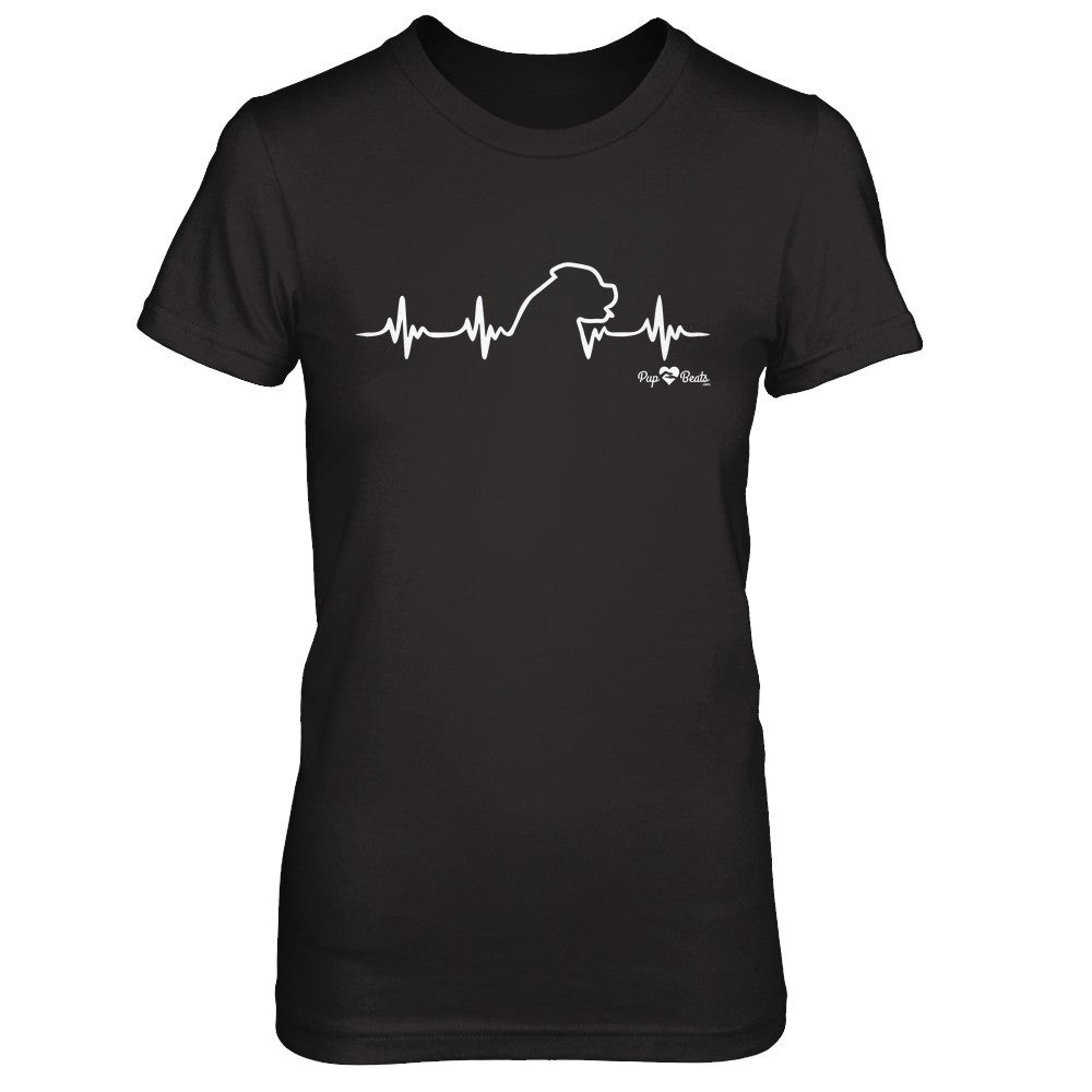 English Mastiff Heartbeat Fitted Short Sleeve Tee