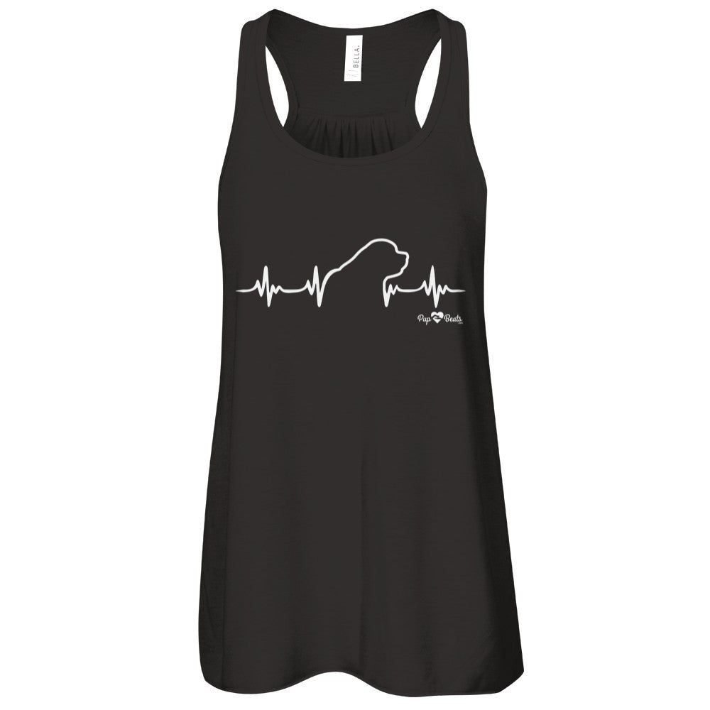 Saint Bernard Heartbeat Flowy Racerback Tank